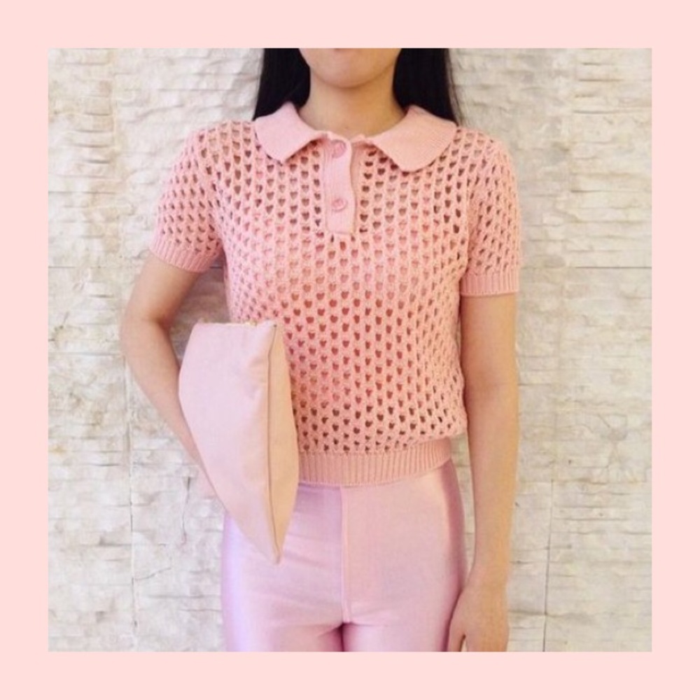 American Apparel Open Knit Shirt